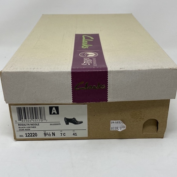 Clarks Rosalyn Nicole leather bootie black NARROW - Picture 10 of 10